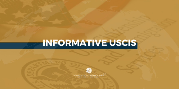 INFORMATIVE: O USCIS modificou o local de arquivamento e os requisitos de documentação para determinados pedidos de asilo afirmativos feitos por meio do formulário I-589.